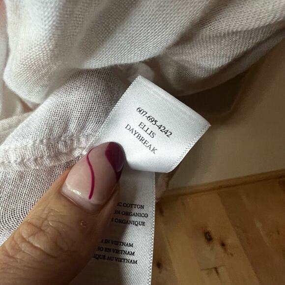 Rails Ellis Daybreak SMALL Tie-Dye Button-Down Shirt Pink White Blue Crinkled - Picture 10 of 11